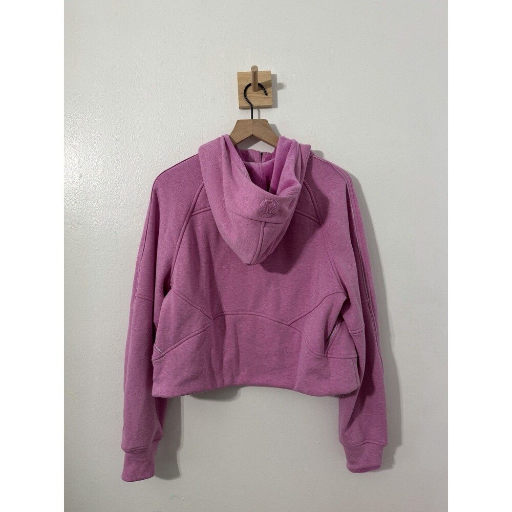 Lululemon Scuba Oversized Half-Zip Hoodie *Plush Heathered Dahlia Mauve Pink M/L - Picture 5 of 7
